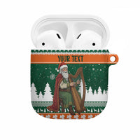 Ireland Christmas Personalized AirPods Case Daidi na Nollag With Irish Harp - Wonder Print Shop