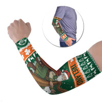 Ireland Christmas Personalized Arm Sleeves Daidi na Nollag With Irish Harp - Wonder Print Shop