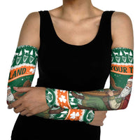 Ireland Christmas Personalized Arm Sleeves Daidi na Nollag With Irish Harp - Wonder Print Shop
