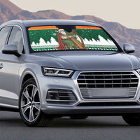 Ireland Christmas Personalized Auto Sun Shade Daidi na Nollag With Irish Harp - Wonder Print Shop