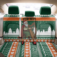 Ireland Christmas Personalized Back Car Seat Cover Daidi na Nollag With Irish Harp - Wonder Print Shop