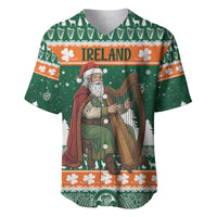 Ireland Christmas Personalized Baseball Jersey Daidi na Nollag With Irish Harp - Wonder Print Shop