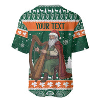 Ireland Christmas Personalized Baseball Jersey Daidi na Nollag With Irish Harp - Wonder Print Shop