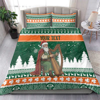 Ireland Christmas Personalized Bedding Set Daidi na Nollag With Irish Harp - Wonder Print Shop