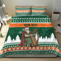 Ireland Christmas Personalized Bedding Set Daidi na Nollag With Irish Harp - Wonder Print Shop