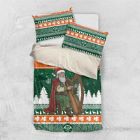 Ireland Christmas Personalized Bedding Set Daidi na Nollag With Irish Harp - Wonder Print Shop