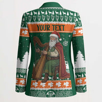 Ireland Christmas Personalized Blazer Daidi na Nollag With Irish Harp - Wonder Print Shop