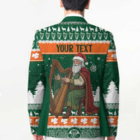 Ireland Christmas Personalized Blazer Daidi na Nollag With Irish Harp - Wonder Print Shop