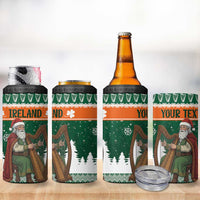Ireland Christmas Personalized 4 in 1 Can Cooler Tumbler Daidi na Nollag With Irish Harp - Wonder Print Shop