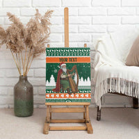 Ireland Christmas Personalized Canvas Wall Art Daidi na Nollag With Irish Harp - Wonder Print Shop
