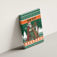 Ireland Christmas Personalized Canvas Wall Art Daidi na Nollag With Irish Harp - Wonder Print Shop