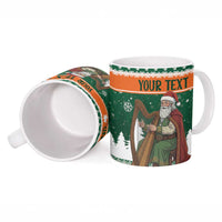 Ireland Christmas Personalized Ceramic Mug Daidi na Nollag With Irish Harp - Wonder Print Shop