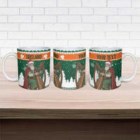 Ireland Christmas Personalized Ceramic Mug Daidi na Nollag With Irish Harp - Wonder Print Shop