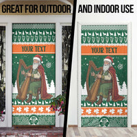 Ireland Christmas Personalized Door Cover Daidi na Nollag With Irish Harp - Wonder Print Shop