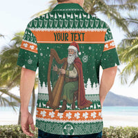 Ireland Christmas Personalized Hawaiian Shirt Daidi na Nollag With Irish Harp - Wonder Print Shop