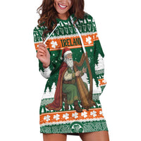 Ireland Christmas Personalized Hoodie Dress Daidi na Nollag With Irish Harp - Wonder Print Shop