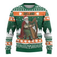 Ireland Christmas Personalized Ugly Christmas Sweater Daidi na Nollag With Irish Harp - Wonder Print Shop