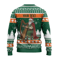 Ireland Christmas Personalized Ugly Christmas Sweater Daidi na Nollag With Irish Harp - Wonder Print Shop