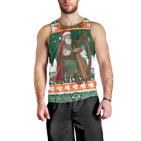Ireland Christmas Personalized Men Tank Top Daidi na Nollag With Irish Harp - Wonder Print Shop