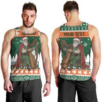 Ireland Christmas Personalized Men Tank Top Daidi na Nollag With Irish Harp - Wonder Print Shop