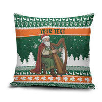 Ireland Christmas Personalized Pillow Cover Daidi na Nollag With Irish Harp - Wonder Print Shop