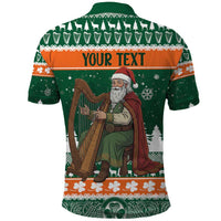 Ireland Christmas Personalized Polo Shirt Daidi na Nollag With Irish Harp - Wonder Print Shop