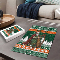 Ireland Christmas Personalized Puzzle Daidi na Nollag With Irish Harp - Wonder Print Shop
