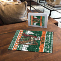 Ireland Christmas Personalized Puzzle Daidi na Nollag With Irish Harp - Wonder Print Shop