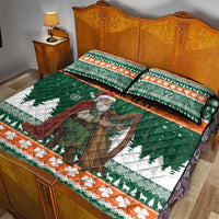 Ireland Christmas Personalized Quilt Bed Set Daidi na Nollag With Irish Harp - Wonder Print Shop