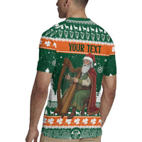 Ireland Christmas Personalized Rugby Jersey Daidi na Nollag With Irish Harp - Wonder Print Shop