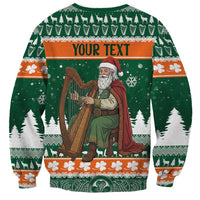 Ireland Christmas Personalized Sweatshirt Daidi na Nollag With Irish Harp - Wonder Print Shop