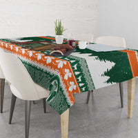 Ireland Christmas Personalized Tablecloth Daidi na Nollag With Irish Harp - Wonder Print Shop