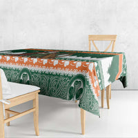 Ireland Christmas Personalized Tablecloth Daidi na Nollag With Irish Harp - Wonder Print Shop