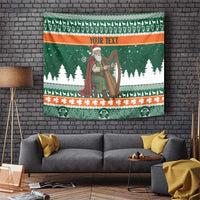 Ireland Christmas Personalized Tapestry Daidi na Nollag With Irish Harp - Wonder Print Shop