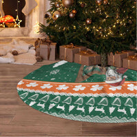 Ireland Christmas Personalized Tree Skirt Daidi na Nollag With Irish Harp - Wonder Print Shop