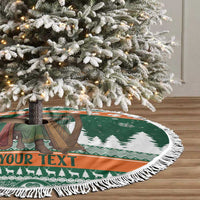 Ireland Christmas Personalized Tree Skirt Daidi na Nollag With Irish Harp - Wonder Print Shop