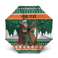 Ireland Christmas Personalized Umbrella Daidi na Nollag With Irish Harp - Wonder Print Shop
