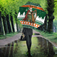 Ireland Christmas Personalized Umbrella Daidi na Nollag With Irish Harp - Wonder Print Shop