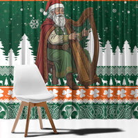 Ireland Christmas Personalized Window Curtain Daidi na Nollag With Irish Harp - Wonder Print Shop