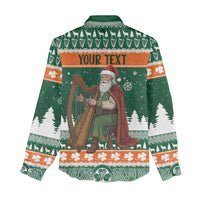 Ireland Christmas Personalized Women Casual Shirt Daidi na Nollag With Irish Harp - Wonder Print Shop