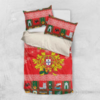 Personalized Portugal Christmas Bedding Set Coat Of Arms - Feliz Natal - Wonder Print Shop