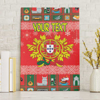 Personalized Portugal Christmas Canvas Wall Art Coat Of Arms - Feliz Natal - Wonder Print Shop