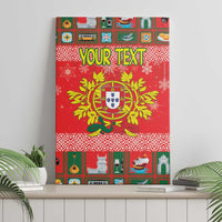 Personalized Portugal Christmas Canvas Wall Art Coat Of Arms - Feliz Natal - Wonder Print Shop