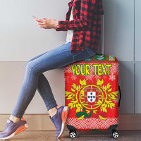 Personalized Portugal Christmas Luggage Cover Coat Of Arms - Feliz Natal - Wonder Print Shop