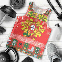 Personalized Portugal Christmas Men Tank Top Coat Of Arms - Feliz Natal - Wonder Print Shop