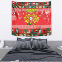 Personalized Portugal Christmas Tapestry Coat Of Arms - Feliz Natal - Wonder Print Shop