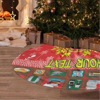 Personalized Portugal Christmas Tree Skirt Coat Of Arms - Feliz Natal - Wonder Print Shop