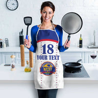 Custom Haiti Football Apron Les Grenadiers Veve Haitian Vodou White Version - Wonder Print Shop