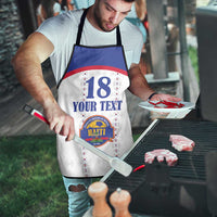 Custom Haiti Football Apron Les Grenadiers Veve Haitian Vodou White Version - Wonder Print Shop