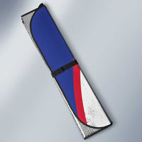 Custom Haiti Football Auto Sun Shade Les Grenadiers Veve Haitian Vodou White Version - Wonder Print Shop